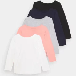 Meilleure affaire 👍 Friboo Prix Sympa GIRLS TEE 5 PACK - T-shirt à manches longues t-shirts col rond enfant 🥰