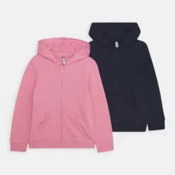 Tout neuf ✔️ Friboo Qualité Excellente GIRLS BASIC 2 PACK - Sweat à capuche zippé pulls et gilets kids ⌛
