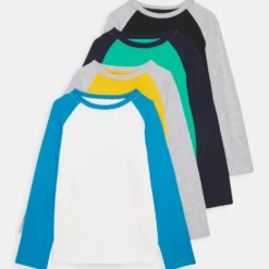 Bon marché ⌛ Friboo Prix Jamais Vus 4 PACK - T-shirt à manches longues t-shirts col rond male ⌛