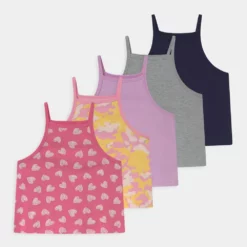 Le moins cher ❤️ Prix De Lancement Friboo 5 PACK - Débardeur t-shirts col carré enfant ✔️