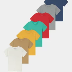 Offres 🔥 Friboo 7 PACK - T-shirt basique Qualité Fiable t-shirts col rond kids 🛒