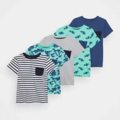 Les meilleures critiques de ✔️ Friboo Qualité Fiable 5 PACK - T-shirt imprimé bottes et bottines col rond kids 🥰