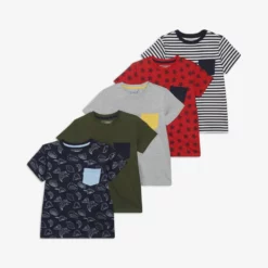 Remise ✔️ Friboo 5 PACK - T-shirt imprimé Prix Favorable t-shirts col rond enfant 👏