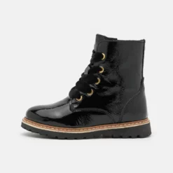 Nouveau 🥰 Prix Allégé Friboo LEATHER - Bottines à lacets bottes et bottines rond kids 😍